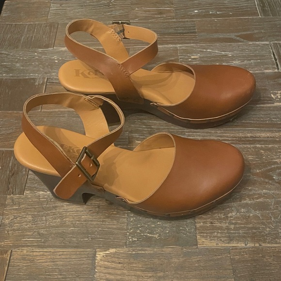 Korks by Kork-Ease Marcia Tan Leather Clogs🖤 - Picture 6 of 16